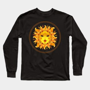 Smiling sun Goddess Long Sleeve T-Shirt